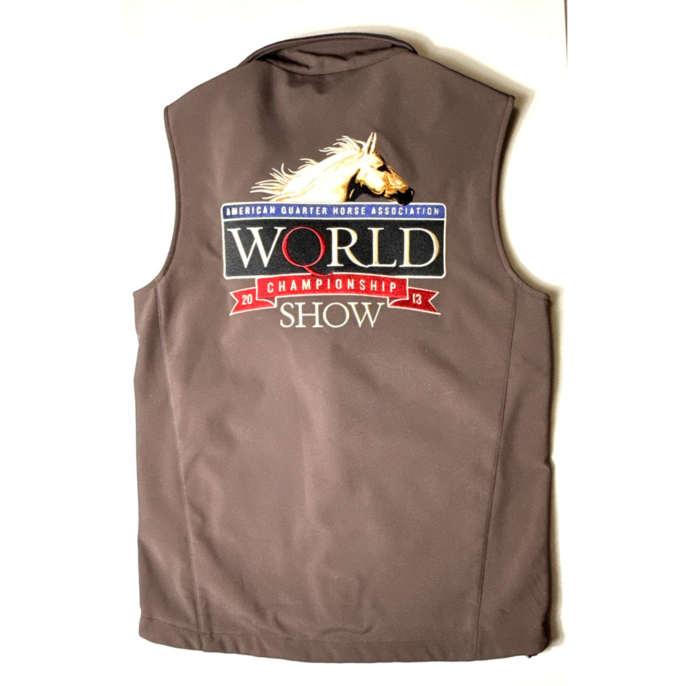 Cripple Creek Vest Men’s XS AQHA World 2013 Championship Never Worn Embroidered